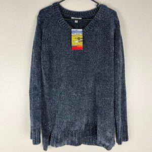 ORVIS WOMENS GRAY Chenille Sweater Size Medium, Brand New With Tags